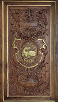 Origination: Carved gilded wooden panel by Scibec de Capri
