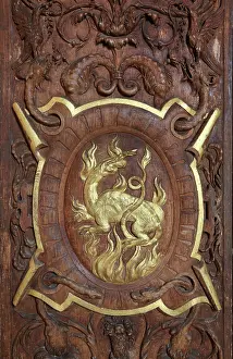 Origination: Carved gilded wooden panel by Scibec de Capri