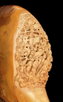 Artefact: Carved Hornbill Skull