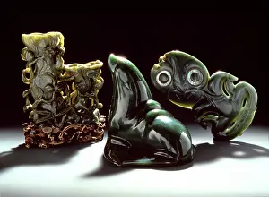 Jade: Carved nephrite