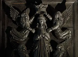 Malahide: Carved panel, Oak Room, Malahide Castle, County