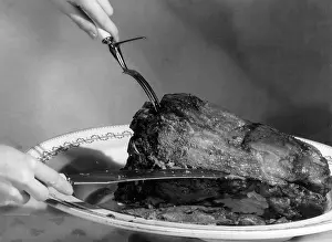 Steak: CARVING A JOINT OF BEEF
