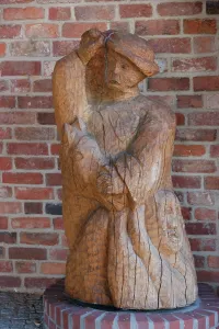 Escalation: Carving of Michael Kohlhaas, Juterbog, Brandenburg, Germany