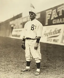 Dodgers: Casey Stengel, wearing sunglasses, while playing
