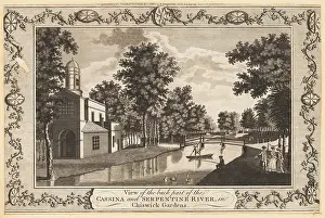 Landscaping: The Cassina and Serpentine River, Chiswick Gardens