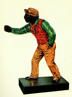 Tying: Cast iron figure, Hitching Post