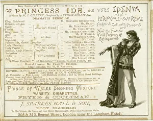 Boot: Cast list and adverts in Princess Ida programme