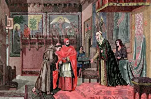 Jimenez: Castile. Interview between Queen Isabella I of Castille (145
