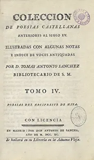 Ruiz: Castilian poetry collection previous to 15th