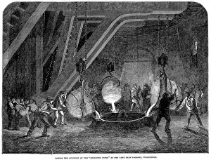 1838: Casting the cylinders for the hydraulic press
