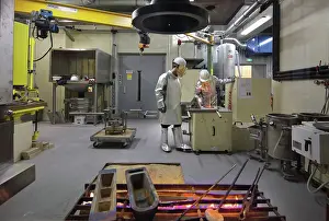Monnaie: Casting process, foundry, Monnaie de Paris, Paris, France