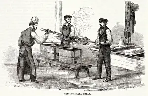 Mould: Casting small bells 1840s