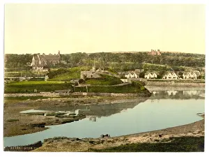 Bude: Castle and church, Bude, Cornwall, England