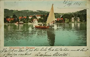 Photographie: Castle Ebenzweier on Traunsee. About 1910