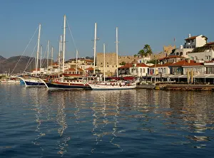 Mugla: Castle and harbour, Marmaris, Turkey