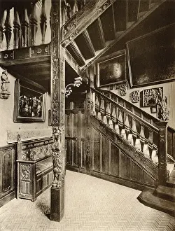 Staircases: Castle interior, Gaesbeeck (Gaasbeek), Lennik, Belgium