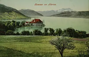 Kammer: Castle Kammer at the Lake Attersee. View of the castle