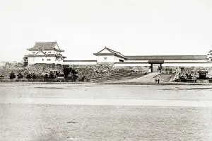 Osaka: The castle of Osaka, Japan, c.1880's