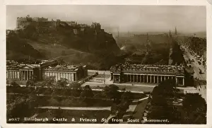 Princes: Castle and Princes Street, Edinburgh