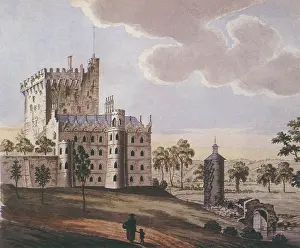 Beranger: Castle, River Landscape, Ireland