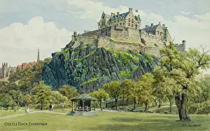 Lothian: Castle Rock, Edinburgh, Scotland