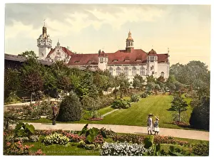 Colberg: Castle and rose garden, Colberg, Pommeraina, Germany (i.e.K