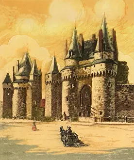 Sundown: Castle at Sunset