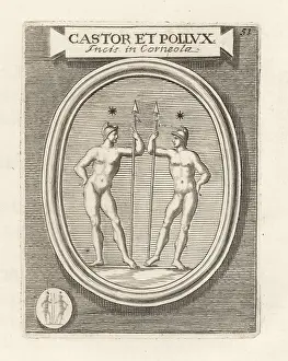 Dioscuri: Castor and Pollux, twin sons of Leda