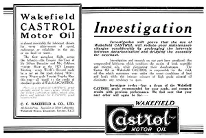 C.c.wakefield: Castrol Motor Oil
