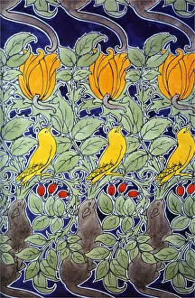Repetitive: Cat and Bird Pattern