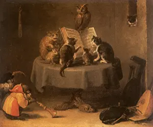 Felines: Cat Concert, by Teniers
