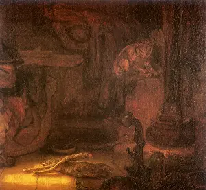 1645: Cat in the Corner of a Room, by Rembrandt