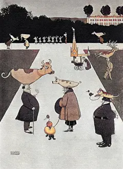 Cat-Moo-Flage by William Heath Robinson