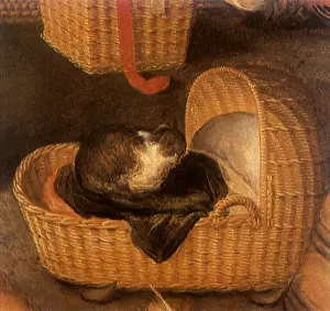 1560s: Cat resting in a Basket