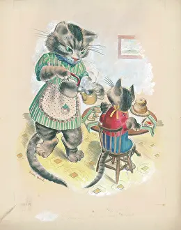 Teatime: Cat teatime