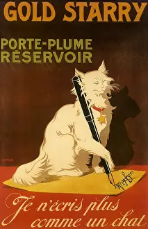 Starry: Cat writes Letter with Fountain Pen