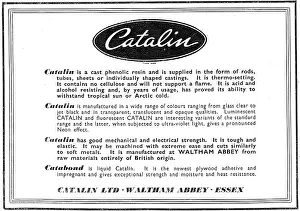 Phenolic: Catalin Ltd. Catalin Cast Phenolic Resin. Catabond