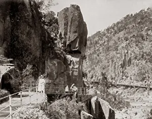 Cataract: Cataract Gorge, Launceston, Tasmania, Australia, c.1890