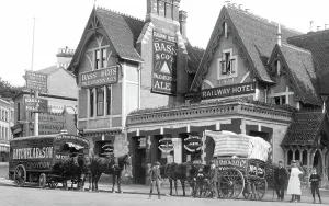 Caterham: Caterham, the Railway Hotel 1894