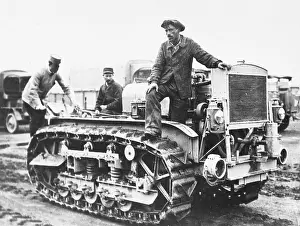 Caterpillar track trials WWI