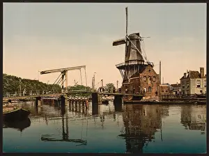 Catharine: Catharine Bridge and windmill, Haarlem, Holland