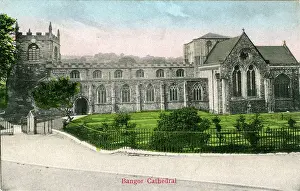Caernarvonshire: The Cathedral, Bangor, Caernarvonshire