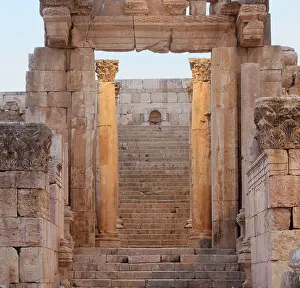 Decapolis: Cathedral entrance, Jerash, Jordan