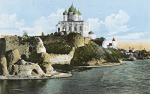 Velikaya: Cathedral and fortress, Pskov, Russia