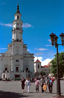 Kaunas: Cathedral in Kaunas, 1990