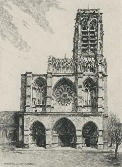 Gervais: The Cathedral - Soissons, Aisne Department, Picardy, France