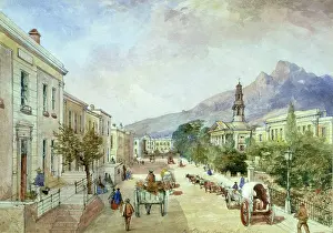 Iziko: Cathedral from Wale Street, circa 1850