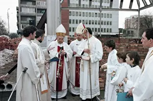Transported: Catholic church under construction