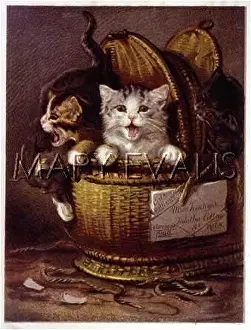 Tabitha: CATS IN A BASKET 1890