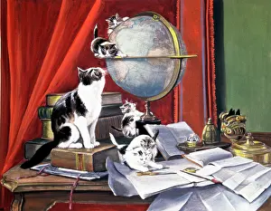 Ronner: Cats - Globe